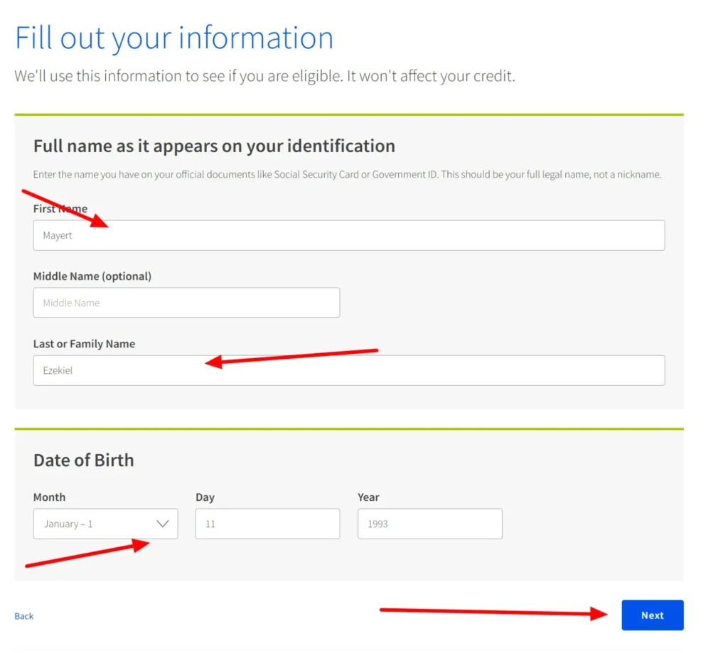 Affordable Connectivity Program Application National Verifier nv name dob