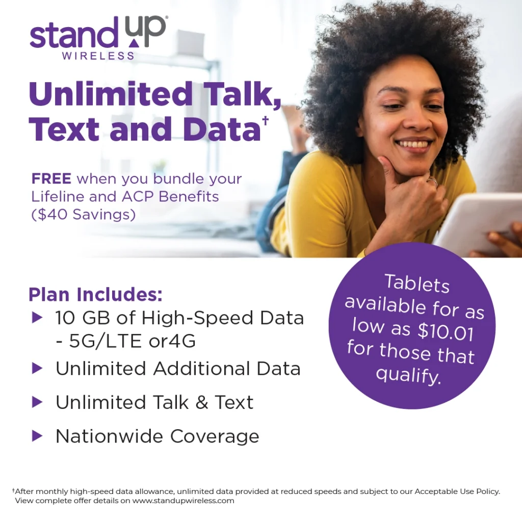 StandUp Wireless Free Tablets Application Form