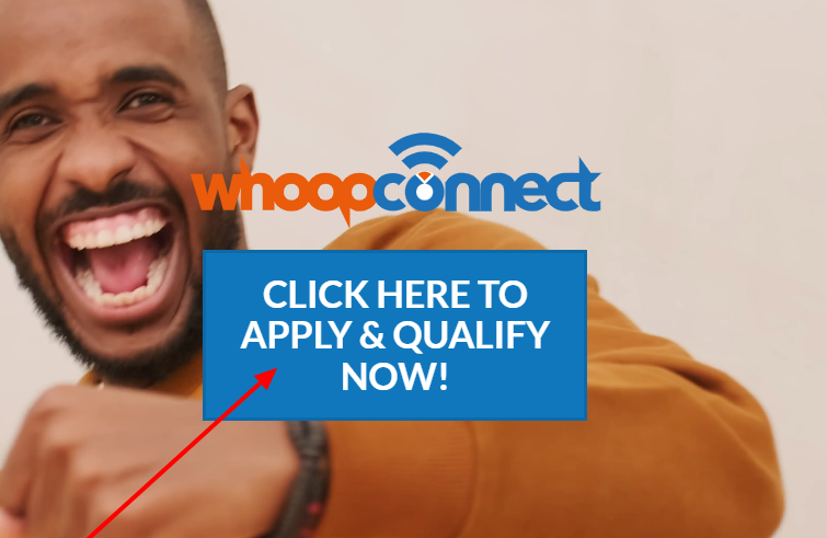 Whoop Connect Apply Now Button