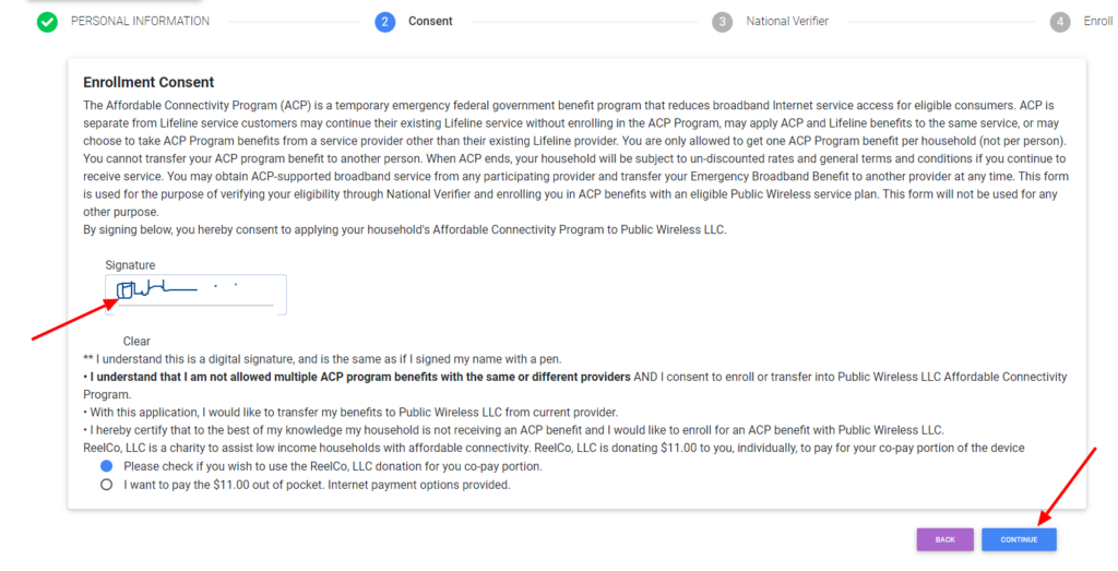 public wireless free tablet signature